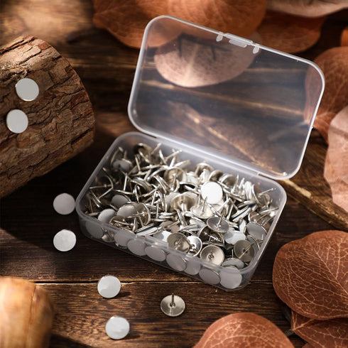200 Pack Reflective Tacks Trail Marking Tacks Glow Tacks Reflective Trail Markers Hunting Reflector Tacks Mark Trail Reflective Thumb Tacks for Hu...