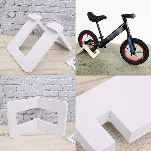 SHIDOW PVC Bike Stand, Indoor Bike Stand, Children's bike display stand, Bike Stand Floor Bicycle Rack for Bike and Balance Bike Indoor Storage (W...