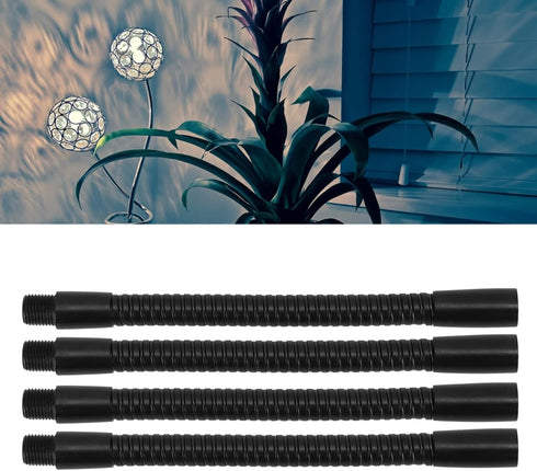 4 Pcs Gooseneck Lamp Hose Light Weight Aluminium Flexible Lamp Hose Aluminium 10mm Caliber Flexible Table Desk Lamp Hose Lighting Fittings(20cm)...