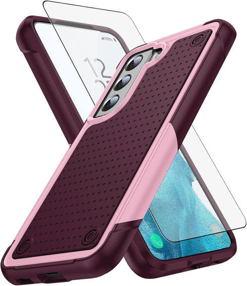 Asuwish Phone Case for Samsung Galaxy S22 Plus S22+ 5G with Tempered Glass Screen Protector Cover and Cell Accessories Protective Rugged Dual Laye...