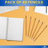 1InTheOffice Pre Sharpened Pencils #2, Pencils with Eraser, 2 HB, Wood-Cased, Black Lead, Yellow Barrel (48)...