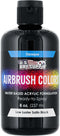 U.S. Art Supply Low Luster Satin Black Airbrush Paint, 8 oz - Premium Ready to Spray Water-Based Acrylic Paint - Artist Canvas, Metal, Leather Sho...