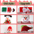 Aytai 4pcs Christmas Fridge Handle Covers Snowman Refrigerator Door Handle Cover Kitchen Appliance for Christmas Decorations