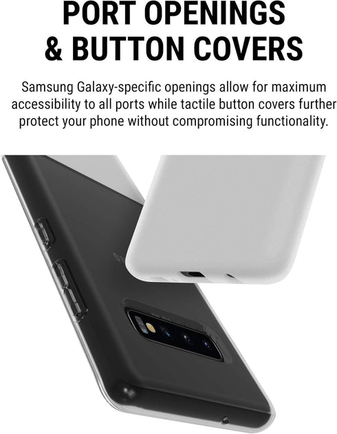 Incipio NGP Translucent Flexible Case for Samsung Galaxy S10+ with Shock-Absorbing Drop-Protection - Clear...