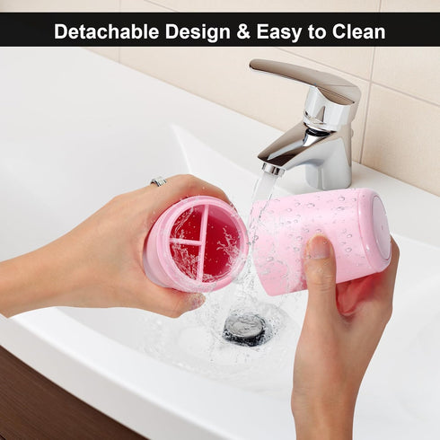 Toothbrush Holders Travel, Detachable 3 in 1 Travel Toothbrush Case, Plastic Bathroom Countertop Organizer Compartment, Vanity Organizer Tray, Cou...