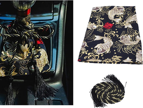 Shift Knob Dust Cover Ancient Antiquity Element Manual Gear Shift Knob Boot Dust Cover with Rope for Car Truck Shift(D)...