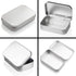 6 Pack Hinged Tin Box Containers - 3.7 x 2.4 x 0.8 inch Metal Tins Storage Boxes with Lids, Rectangular Empty Small Home Craft Organizer for Gift,...