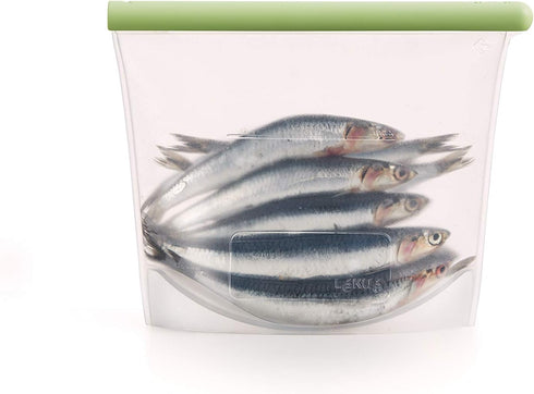 Lekue Reusable Silicone Bag for Airtight Food Storage and Sous Vide Cooking, 1000ml/34 fl oz/4.25 cups (3400810B04U004)...