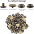 200 Pieces (50 Sets) 15MM Snap Fastener Kit 5/8 inches (15mm) Snap Button Snaps for Leather Snaps and Fasteners for Leather Stainless Snaps for Ba...