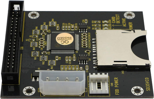 GINTOOYUN SD SDHC SDXC MMC to 3.5" 40Pin Male IDE Adapter Card SD Memory Card to IDE Hard Disk Drive Adapter...
