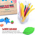 DUGATO Clay Sculpting Tools (17pc Set) - Double-Sided Plastic Modeling Kit for Polymer Clay, Pottery, Fondant & Cake Decorating - Art & Craft Supp...