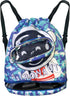 Astronaut Drawstring Swim Bags for Swimmers Lightweight Pool Gear Bag Beach Backpack for Women Men Gym Swimming Camping Hiking Shopping Dance Trav...