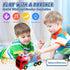 Light Up Sensory Car Toy for Kids,Transparent Gear Fire Truck Toy with Colorful Moving Gears Music and Lights Effects,Educational Tummy Time Toys ...