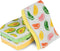 Smart Design Non-Scratch Cellulose Smart Scrub Sponge - Set of 3 - Ultra Absorbent - Ergonomic Shape - Cleaning, Dishes, & Hard Stains - Fruit Pat...
