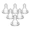 Dr. Brown's Ultra-Preemie Narrow Baby Bottle Nipple, Specialty Extra Slow Flow Rate, 100% Silicone Bottle Nipple, BPA Free, 0m+, 6 Pack...