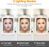 Rechargeable Travel Makeup Mirror 72 LED Lighted Makeup Mirror Travel Mirror Compact Slim LED Vanity Mirror with Lights Lighted Makeup Mirror with...