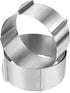 2 PCS 6 to 12 Inch Adjustable Stainless Steel Cake Mold Ring Set, Round Cake Mould Cake Mousse Ring Circle Mold DIY Pastry Cooking Supplies for Ba...