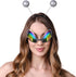 Cheerin Silver Alien Headband and Glasses - Martian Antenna Headband - Glitter Ball Head Boppers - Space Theme Costume - Alien Costume Accessories...