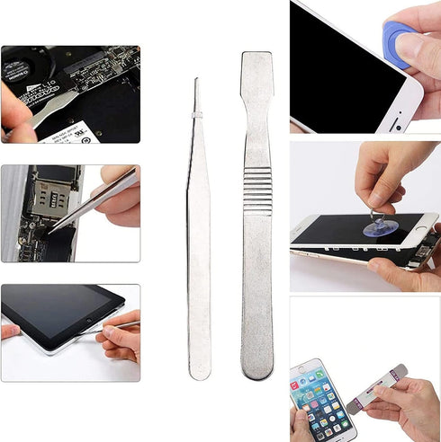 21-Piece Set Opening Pry Tool Screwdriver Set Multiple Functions Repair Tool Kit with Phillips Pentalobe Flat Triangle Head Suitable for Repairing...