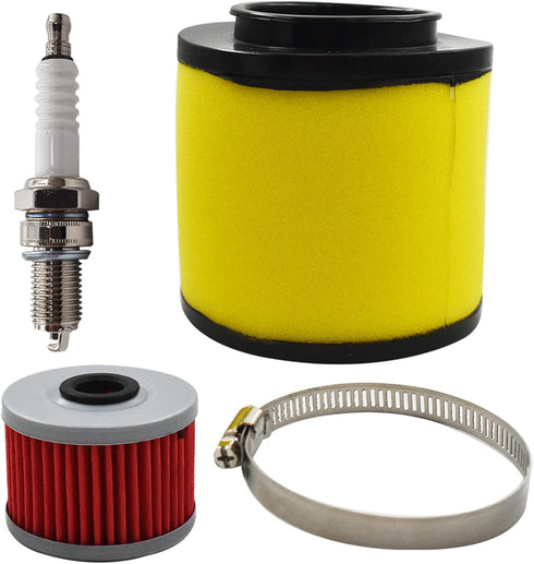 17254-HN5-670 Air Filter Oil Filter Spark Plug Replacement for Honda Rancher 350 TRX350 Honda Foreman 400 450 TRX400 TRX450...