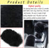 Fluffy Steering Wheel Cover, Fuzzy Steering Wheel Cover for Women, Furry Steering Wheel Covers with Handbrake Cover Gear Shift Cover, 1 Set 3 Pcs,...