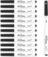 YISAN Magnetic Dry Erase Markers Ultra Fine Tip,0.7mm, Extra Fine Point, Whiteboard Markers with Erasers, Low Odor, for School Office Home,Black,7...