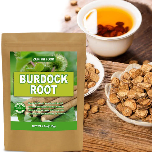 Premium Natural Burdock Root, Dried Burdock Root, Cut & Sifted, 4.0oz(113g), No Gmo, Caffeine Free...