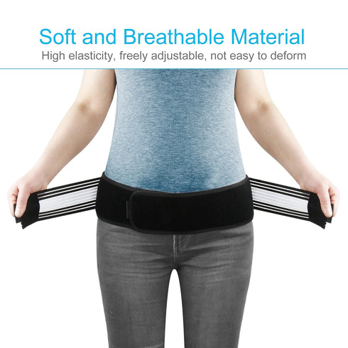 REAQER Sacroiliac SI Hip Belt Anti-Slip Support Brace -Pain Relief for Sciatica, Pelvic, Lower Back, Lumbar and wiast Pain Stabilizing Compression...