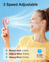 Zuvas Mini Portable Fan Rechargeable Small Handheld Fan 3 Speed Powerful Personal Fan Battery Operated USB Hand Fan for Outdoor Travel Makeup Eyel...