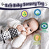 Baby Stuffed Animal Toys Infant Musical Caterpillar Toy with Crinkle & Rattles, 0-3 3-6 Months Sensory Toy Black & White High Contrast Toy, Easter...