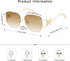 Oversized Rimless Sunglasses for Women Men Square Butterfly Y2k Sun Glasses AP3678...