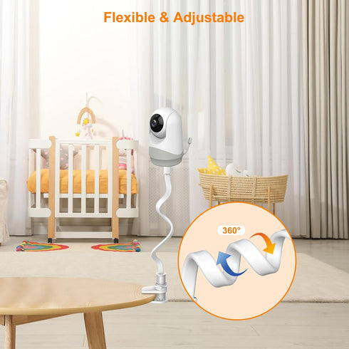 Baby Monitor Mount, Versatile Flexible Baby Monitor Stand Easy to Install, Baby Camera Mount Compatible with VT302 and Most Baby Monitors, without...