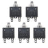 5Pcs 125-250V AC 50V DC Circuit breaker 25A Push Button L1 Series Manual Reset Thermal Circuit Breaker 25A...