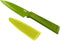 KUHN RIKON Colori+ Non-Stick Straight Paring Knife with Safety Sheath, 4 inch/10.16 cm Blade, Green...