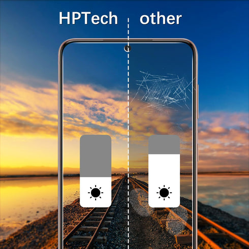 HPTech (2 Pack) Privacy Screen Protector Designed for Samsung Galaxy S21, Galaxy S21 5G Anti-Spy Tempered Glass, Anti Scratch, Bubble Free...
