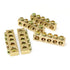 5pcs Electrical Wire Screw Terminal Ground Brass Grounding Bars 5 Positions Terminal Ground Bar, Yellow...