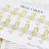 Music Paper Clips, Cute Metal Musical Notes Shaped Bookmark Clips Paper Clips Holders Reusable Paper Clips Clamps for Office School Home (1 Pack R...