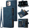 RANYOK Wallet Case Compatible with iPhone 11 (6.1 inch), Premium PU Leather Zipper Flip Folio Wallet RFID Blocking with Wrist Strap Magnetic Closu...