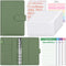 SKYDUE Budget Binder with 8pcs Zipper Envelopes,Money Organizer for Cash with 12pcs Expense Sheets & 24 Rose Gold Sticky Labels...