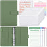 SKYDUE Budget Binder with 8pcs Zipper Envelopes,Money Organizer for Cash with 12pcs Expense Sheets & 24 Rose Gold Sticky Labels...