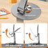2PCS Cell Phone Stand, Multi-Angel Adjustable 360° Rotation Non-Slip Metal Phone Stand Compatible with iPone Android Smartphone and Tablet(Grey&Gr...