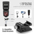 NEEWER 8 PCs Hot Shoe Mount Adapter Kit, Including Triple Cold Shoe Mount, 1/4” Screw Adapter, Flash Stand Bracket, and Hot Shoe Cover for DSLR Ca...