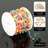 UMAOKANG 3 Yard Mixed Color Shell Bead Chain for Jewelry Making Gold Plated Stainless Steel Jewelry Chains Bulk with Jump Rings and Lobster Clasps...