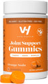 VitaHustle Turmeric Ginger Gummies for Inflammation, Joint Flexibility, Muscle Recovery, Low Sugar, Vegan, Gluten Free, Non GMO, Orange Flavor, 50...