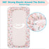 Crib Sheets Girl 2 Pack Set, 2 Pack Toddler Bed Sheets Set, Floral Print Fitted Crib Sheet for Standard Crib & Toddler Mattress, Size 28 x 52 inch...