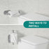 3M Toilet Paper Holder for Bathroom Self Adhesive Stainless Steel Tissue Towel Roll Holder for Kitchen Stick on Wall No Drilling Thicken TP Holder...
