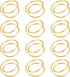 12 Pieces Gold Napkin Rings Metal Spiral Sliver Pink Napkin Rings Buckles Simple Alloy Serviette Holder for Weddings Dinner Party Table...
