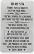 Inspirational Gifts for Son from Mom, Engraved Wallet Inserts with Motivational Quotes, Wallet Insert Cards for Graduation Birthday Gift Ideas...