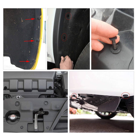 GOOACC GRC-30 120PCS Car Retainer 6.3mm 8mm 9mm 10mm Expansion Screws Replacement Kit Bumper Push Rivet Clips, 1PC Fastener Remover...