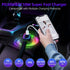 4-Port 30W USB-C & 18W USB-A QC3.0 Fast Charging Car Charger with Colorful Ring LED Light and Coiled Cable for iPhone 15, Samsung S24, Pixel, Tabl...
